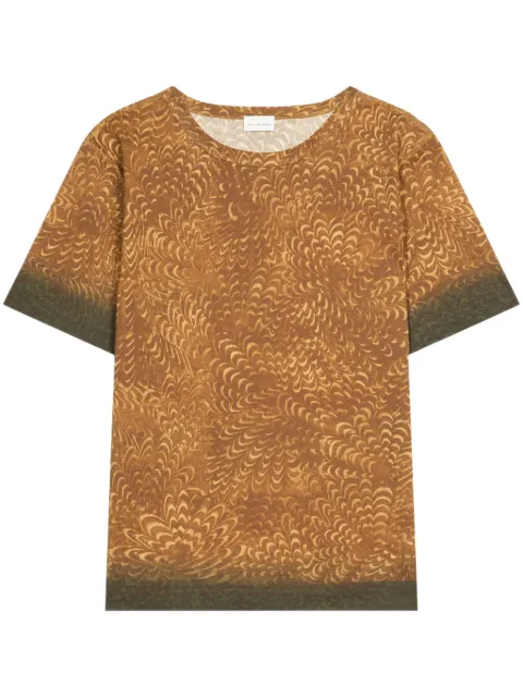 DRIES VAN NOTEN playera con estampado gráfico