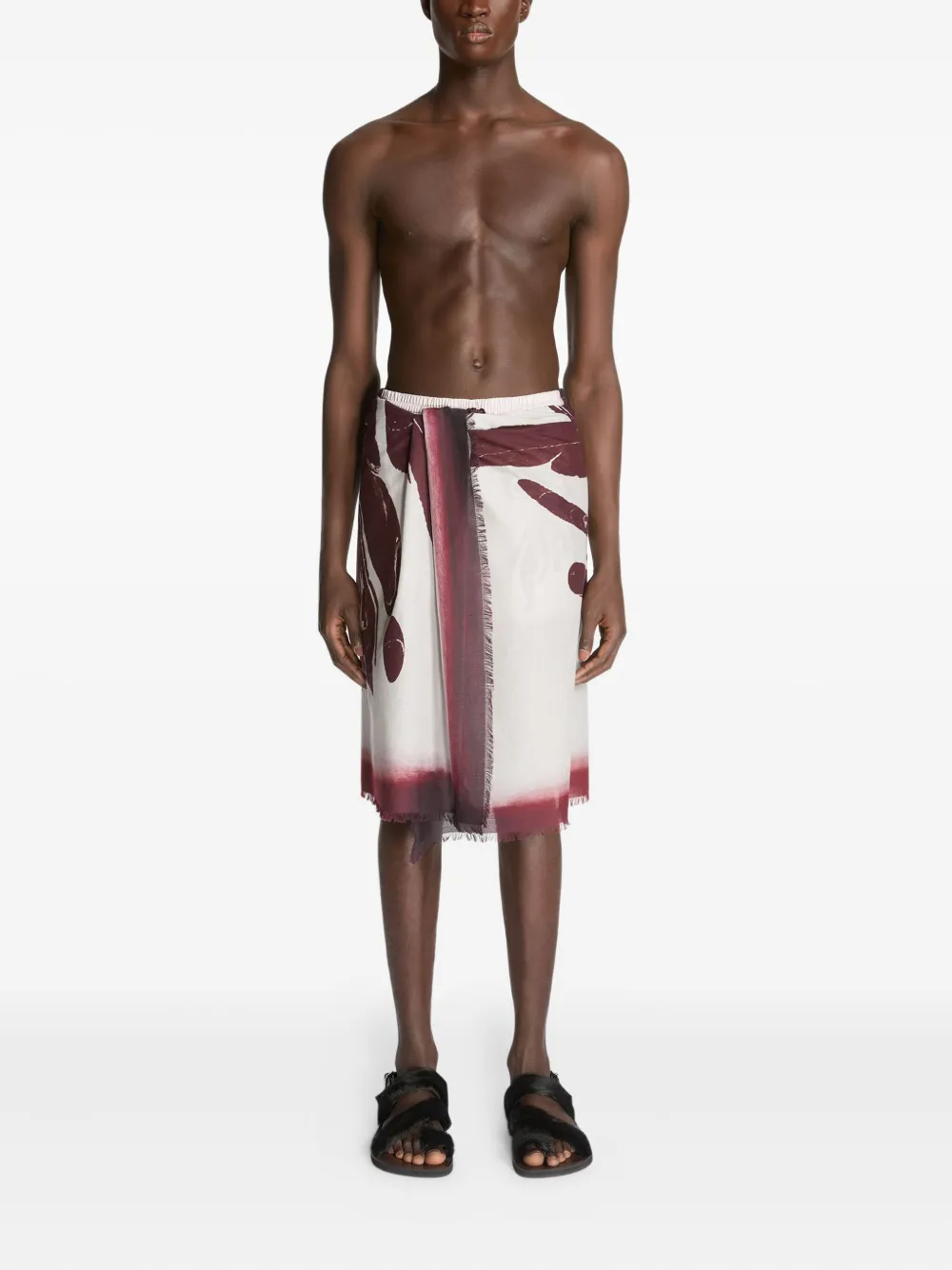 DRIES VAN NOTEN abstract-print cover-up | Beach Accessories | Image 2