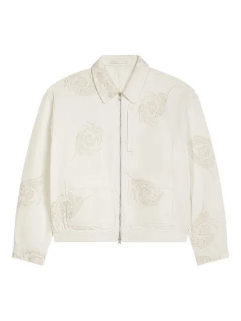 DRIES VAN NOTEN floral-embroidered jacket