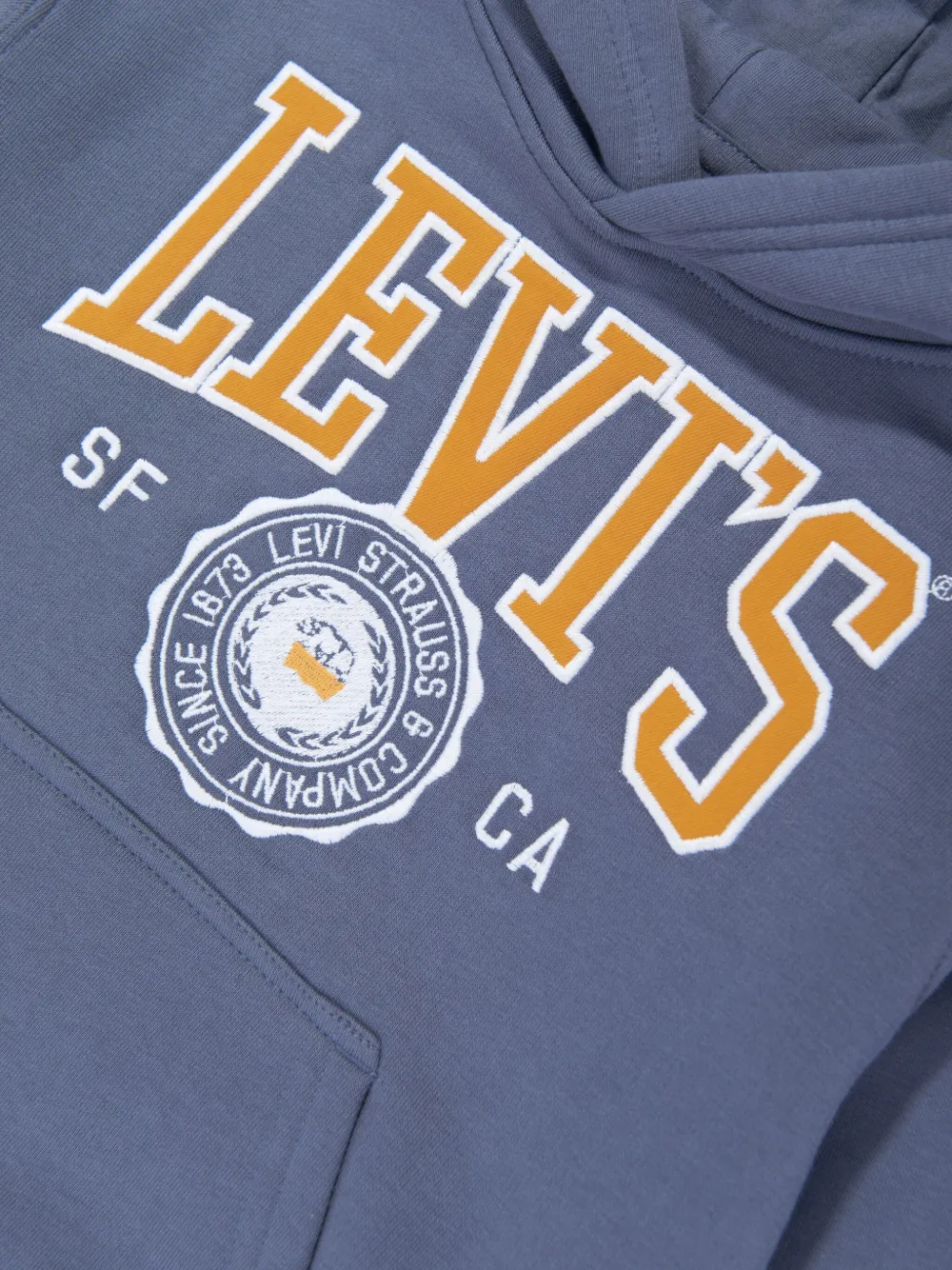 Levi's Kids Hoodie met logo Blauw