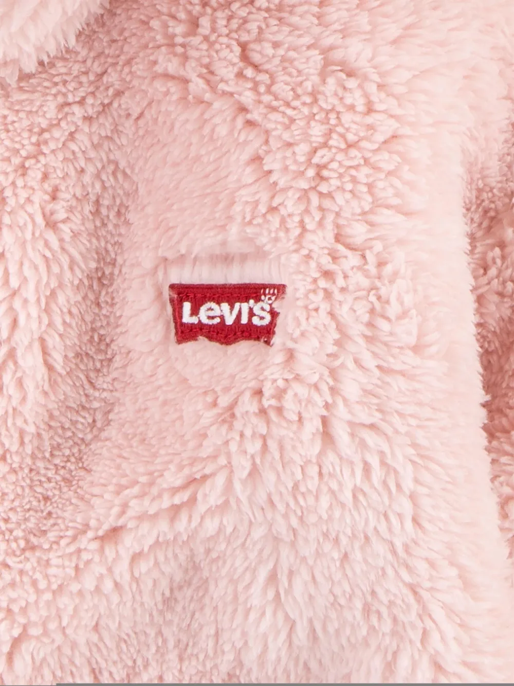 Levi's Kids Romper met imitatie lamswol Roze