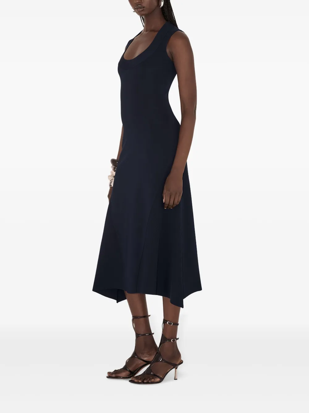 Shop Galvan Claudia Dress In Blue