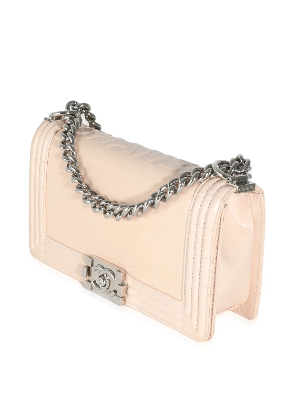 Pre-owned Chanel Medium Boy Shoulder Bag In Neutrals