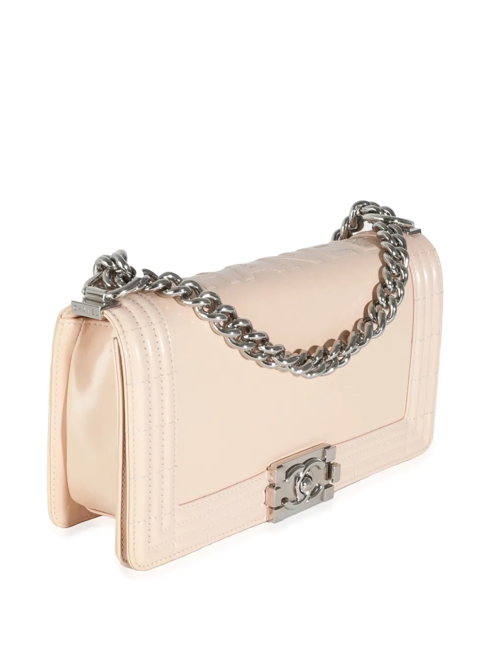 Pre-owned Chanel Medium Boy Shoulder Bag In Neutrals