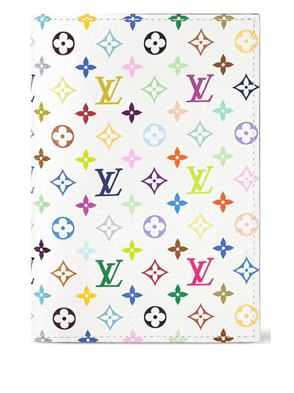 Louis Vuitton Pre-Owned Custodia passaporto Monogram Multicolor Louis Vuitton x Takashi Murakami - Bianco