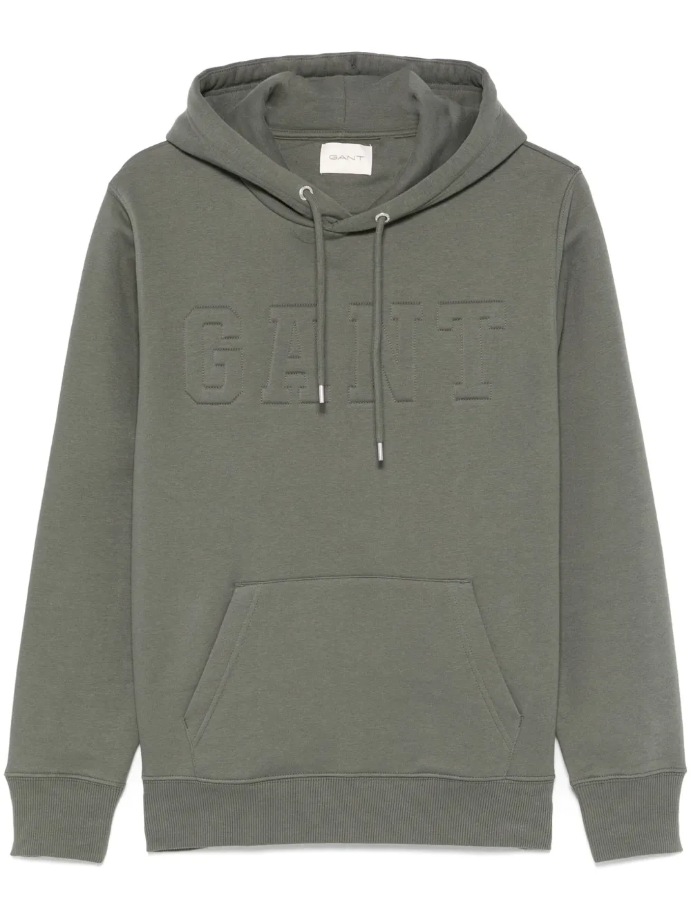 logo-embossed hoodie