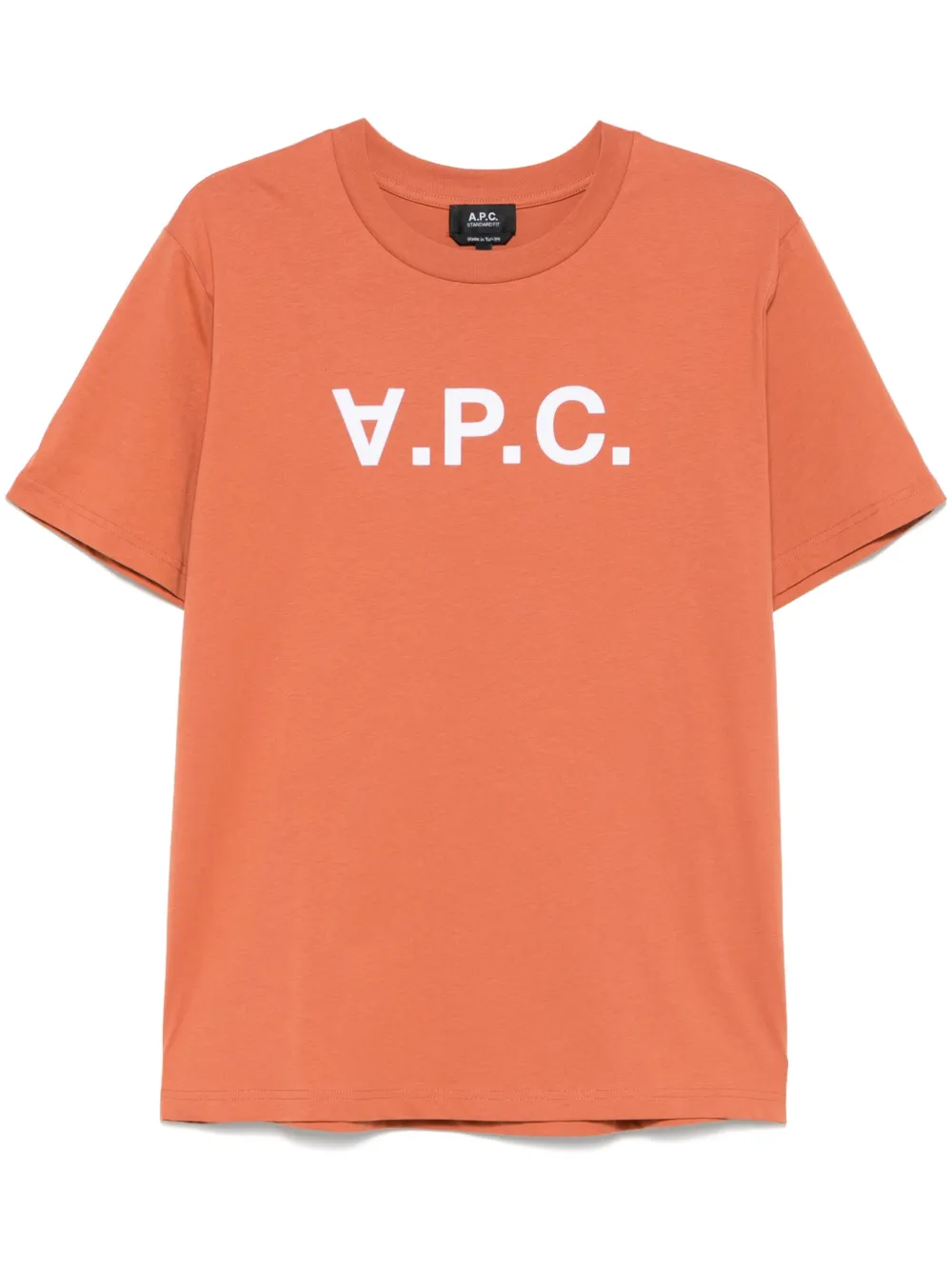 A.P.C. T-shirt met logo Oranje