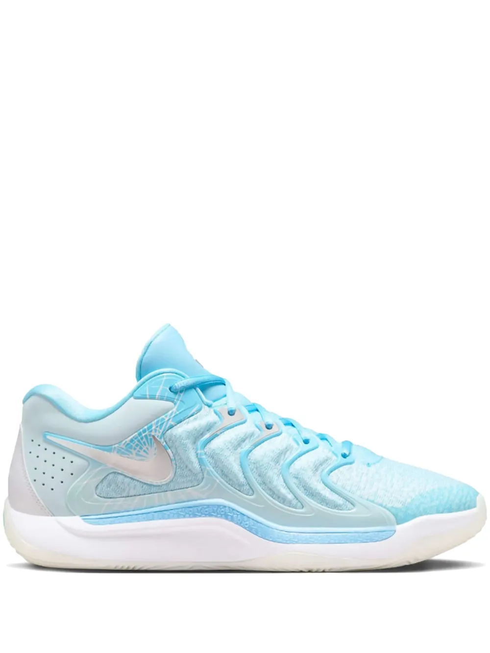 Nike KD17 "Christmas Aquarius Blue Glacier Blue Metallic Silver" sneakers Blauw
