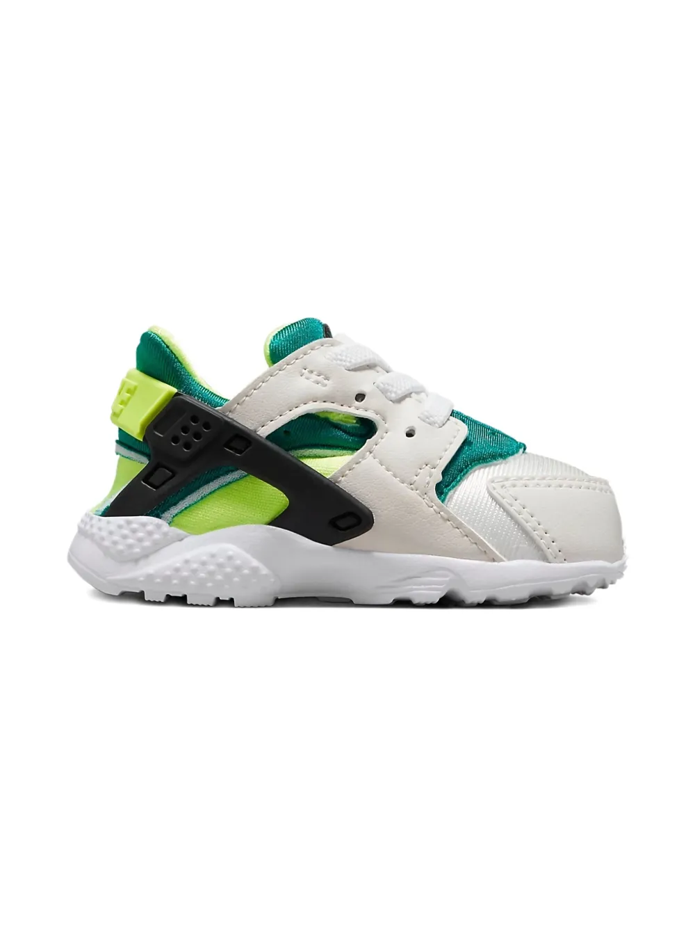 Nike Kids Huarache Run "Bright Spruce Volt" sneakers White