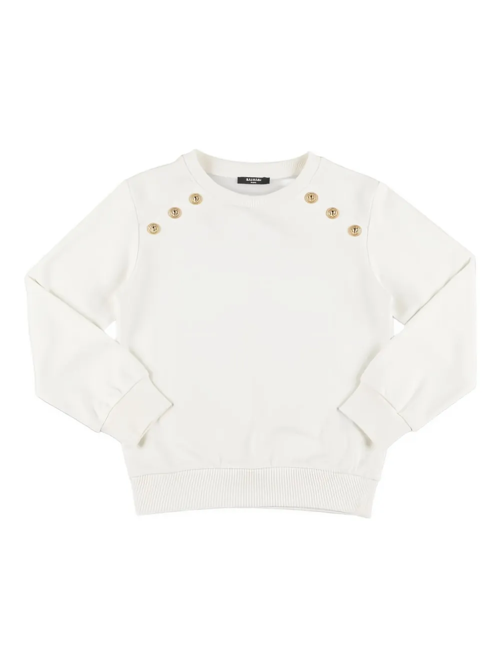 Balmain Sweater met verfraaide knopen Wit