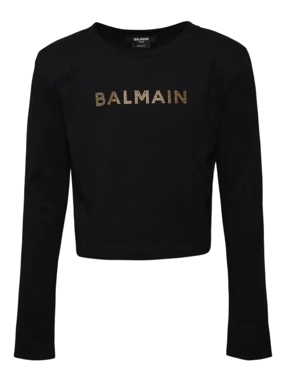 Balmain top con logo y apliques | negro | Image 1