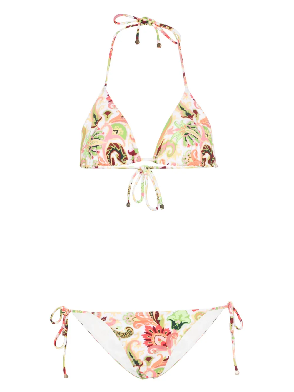 ETRO Bikini met paisley-print Wit