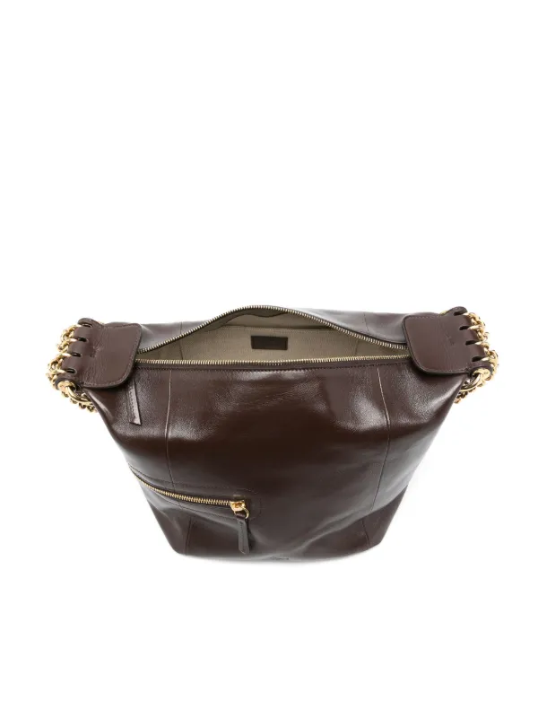 Chloé Camera Chain Shoulder Bag | Brown | FARFETCH
