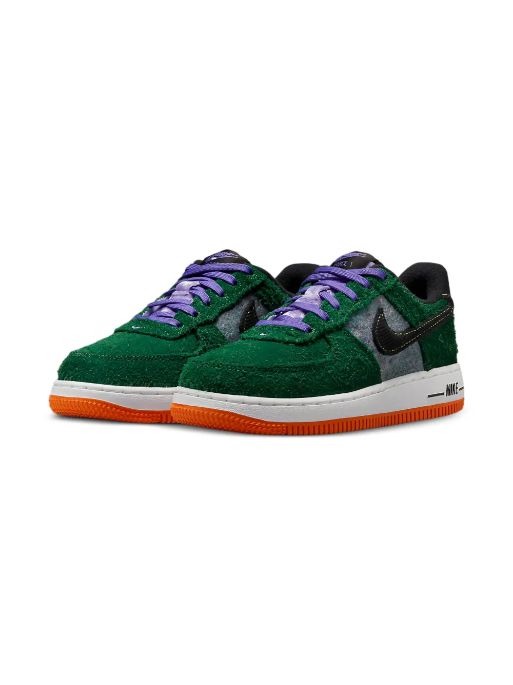 Nike Kids Air Force 1 LV8 "Halloween Spooktacular" sneakers Green