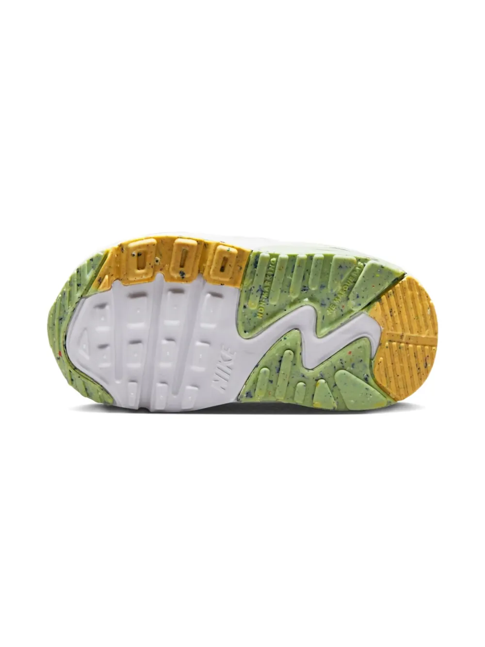 Nike Kids Air Max 90 "White Pink Green" sneakers