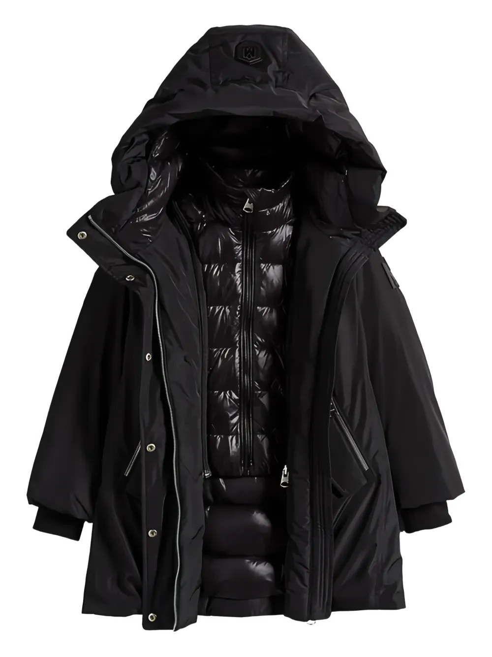 MACKAGE KIDS hooded puffer jacket | Black | Image 1