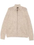 James Perse chunky zip-up cardigan - Brown
