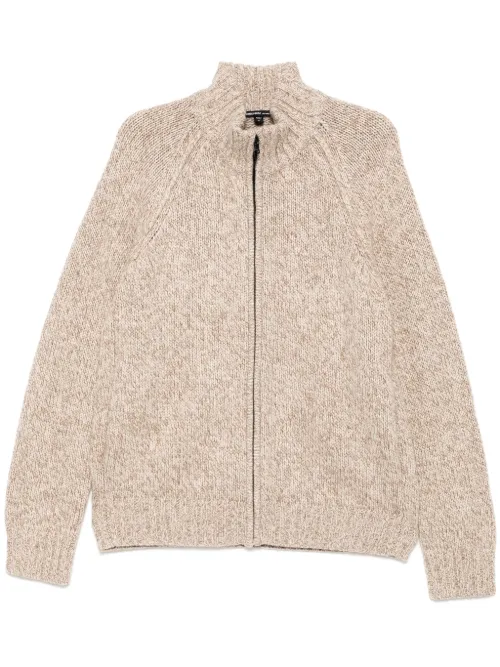 Cardigan zippé en maille épaisse - James Perse - Modalova