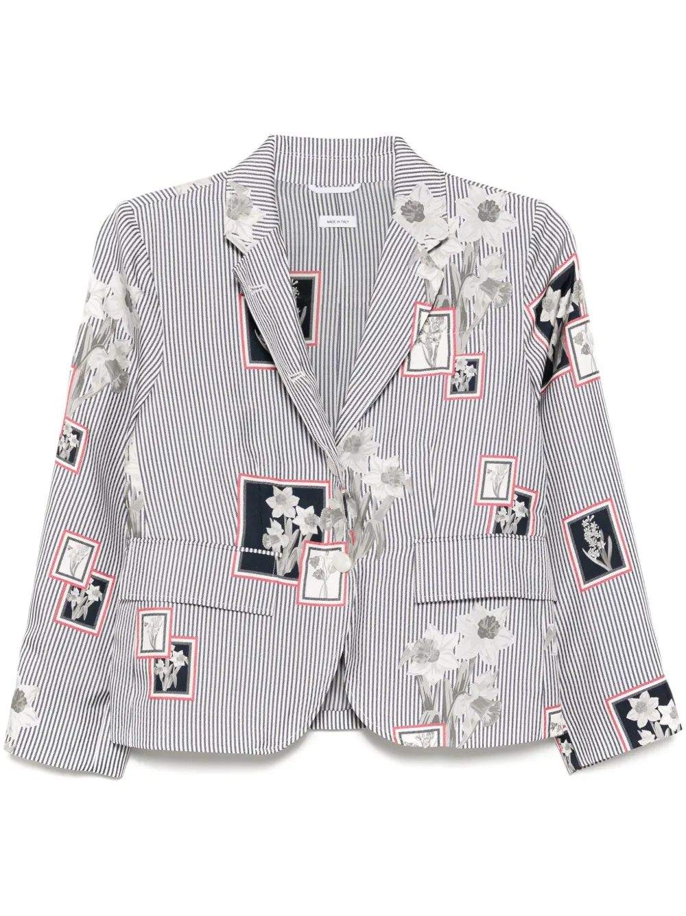 Thom Browne ストライプ ジャケット - ブルー Thom Browne ストライプ ジャケット - ブルー