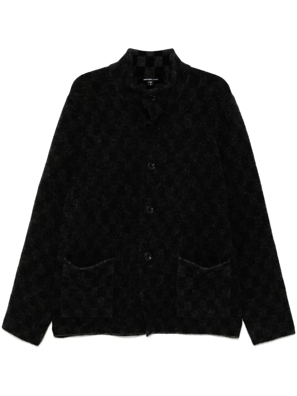 interior checkerboard cardigan