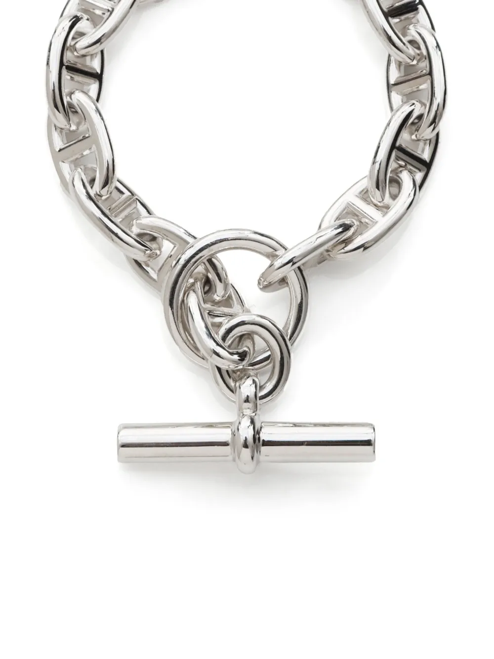 HERMES Pre-owned 2000s Mm Anchor-chain Bracelet In Silver