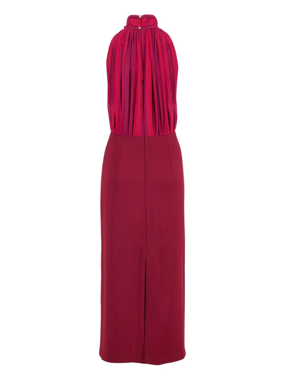 Zeus+Dione halterneck silk maxi dress - Grijs