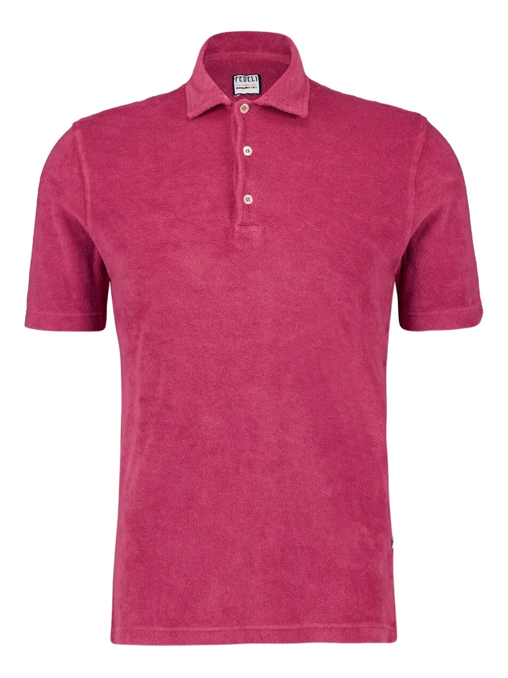 Fedeli terrycloth cotton polo shirt | Pink | Image 1