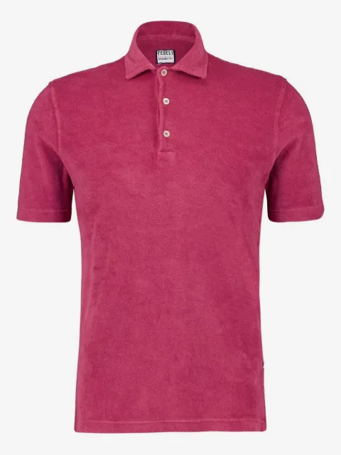 Fedeli terrycloth cotton polo shirt