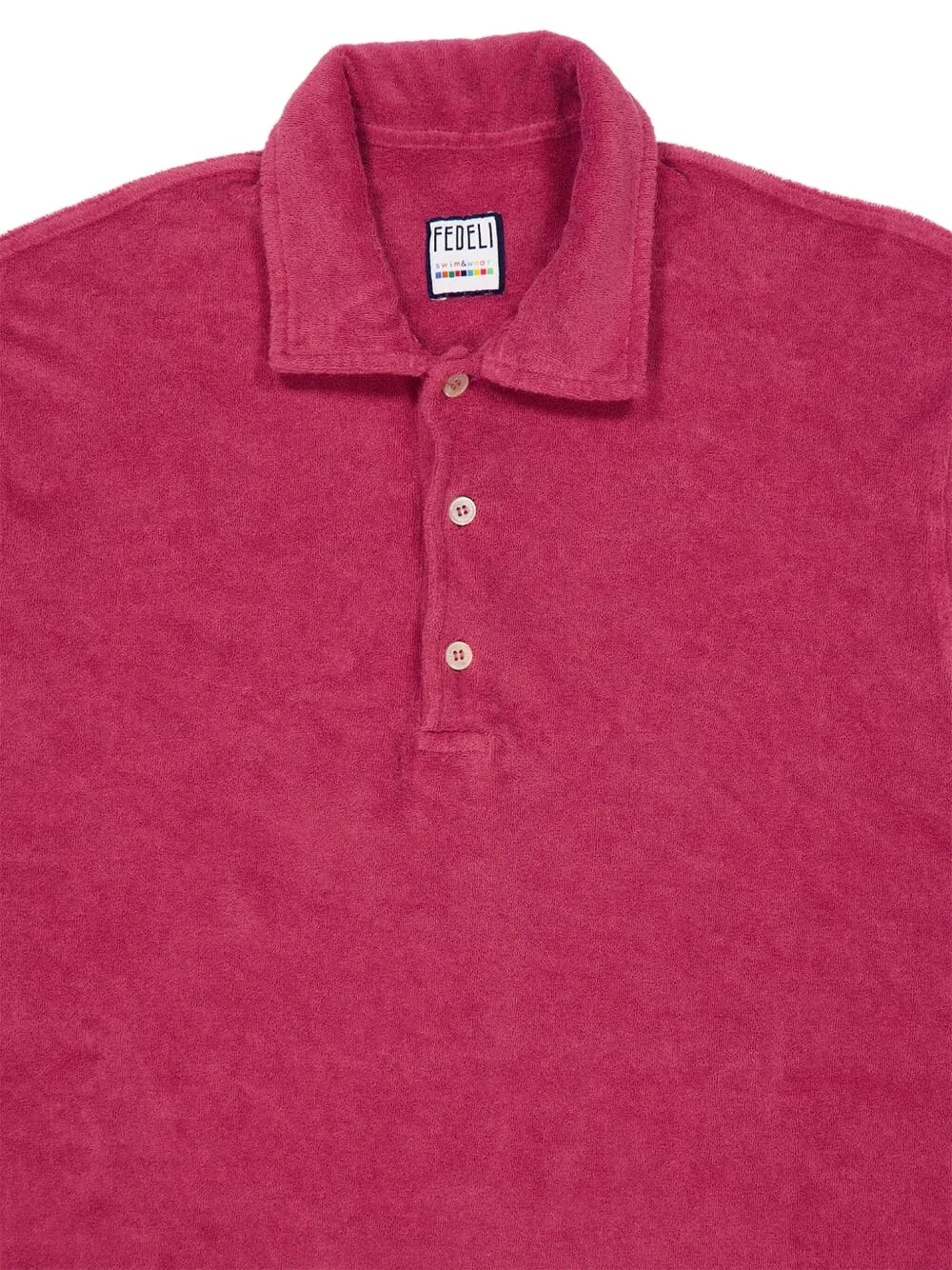 Fedeli Poloshirt van badstof - Roze