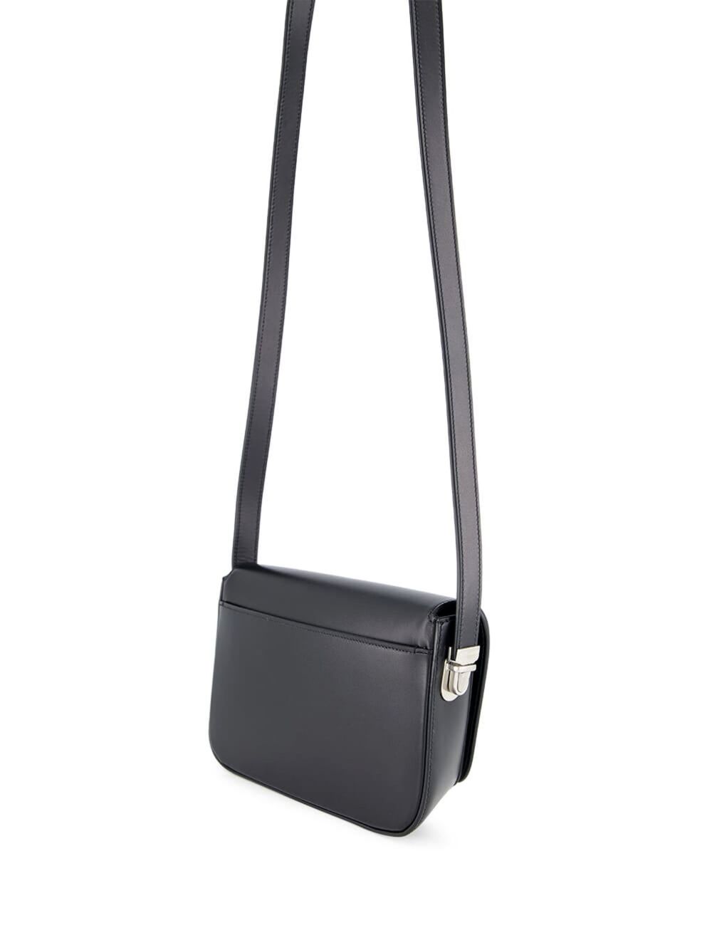 Saint Laurent Black Small leren crossbodytas - Zwart