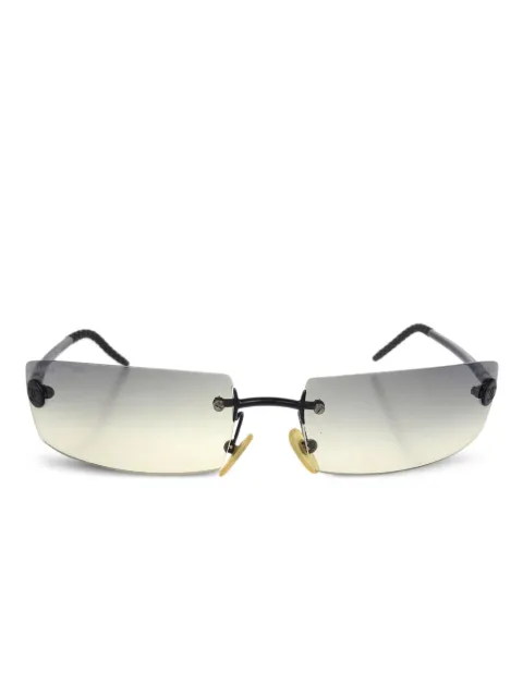 CHANEL Pre-Owned 1990-2000s rectangle-frame sunglasses