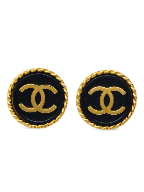 CHANEL Pre-Owned 1995 CC clip-on earrings