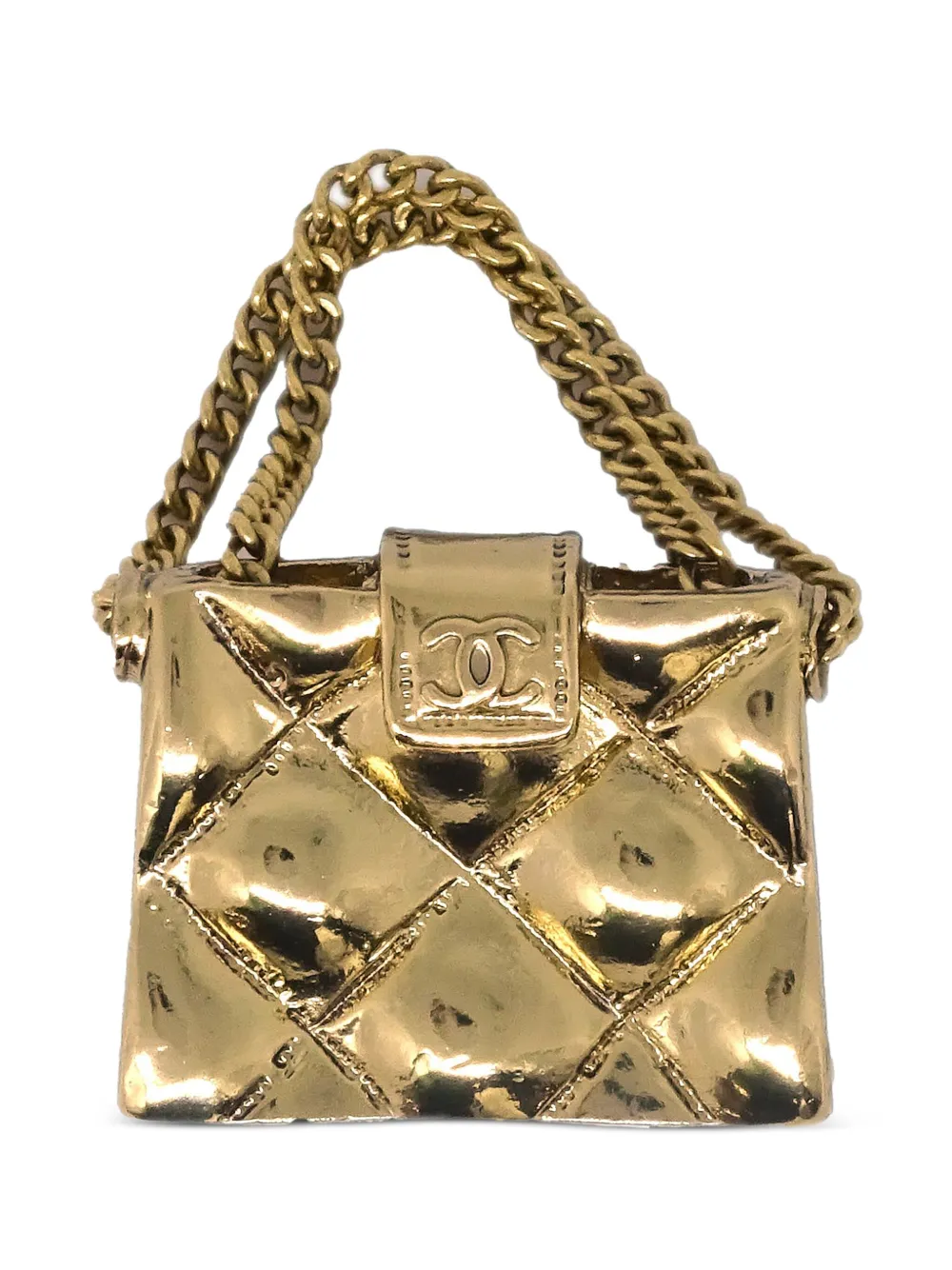 CHANEL Pre-Owned 2002 Bag brooch | Gold | Image 1