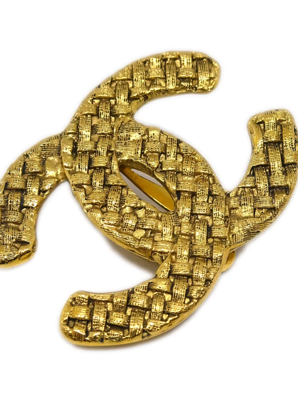 CHANEL Pre-Owned 1990-2000s oorbellen met CC-logo - Goud