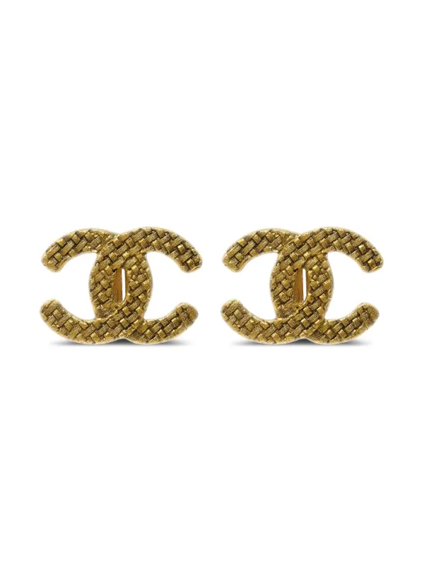 CHANEL Pre-Owned 1990-2000s ココマーク ピアス | ゴールドトーン 