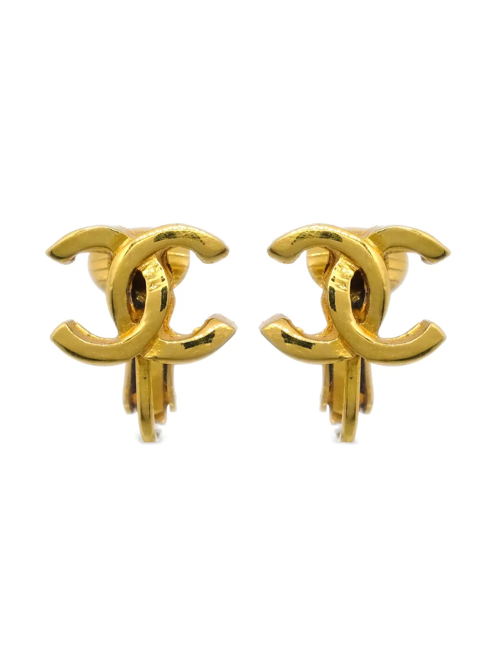 CHANEL Pre-Owned أقراط CC من عقد 1990-2000 | ذهبي | Image 1