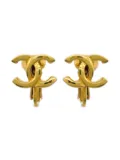CHANEL Pre-Owned 1990-2000s CC earrings - Gold