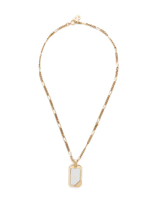 Collier à plaque logo (années 1990-2000) - Christian Dior Pre-Owned - Modalova
