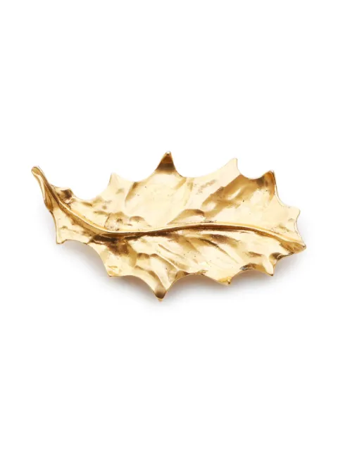 Saint Laurent Pre-Owned broche à design de feuille (années 1990-2000)