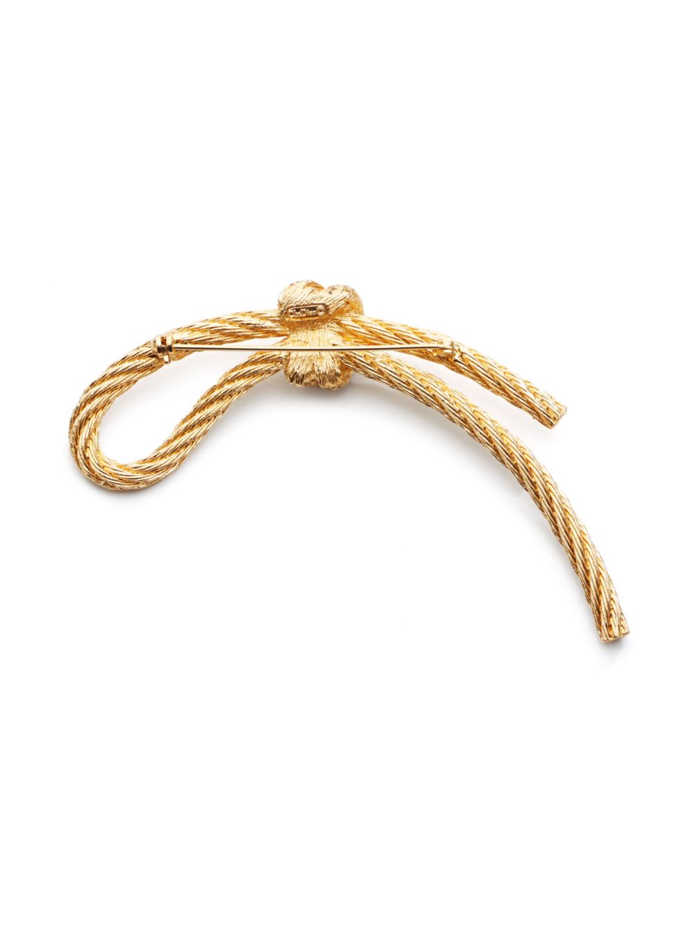 Christian Dior Pre-Owned 1990s-2000s Rope Knot borche - Goud