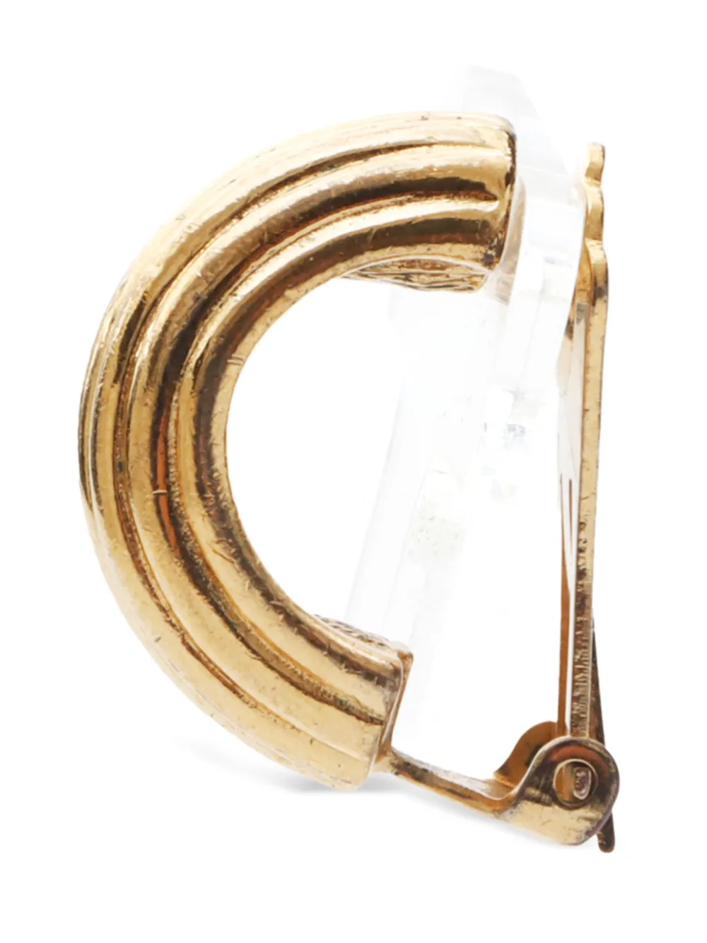 Christian Dior Pre-Owned aretes de clip con medio aro 1990 | Image 2