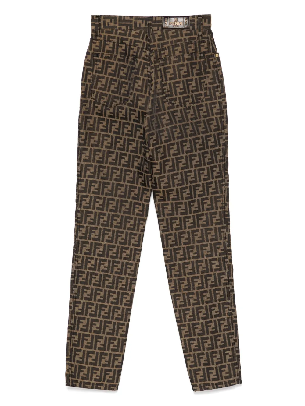 Fendi Pre-Owned 1990-2000's Zucca trousers - Bruin