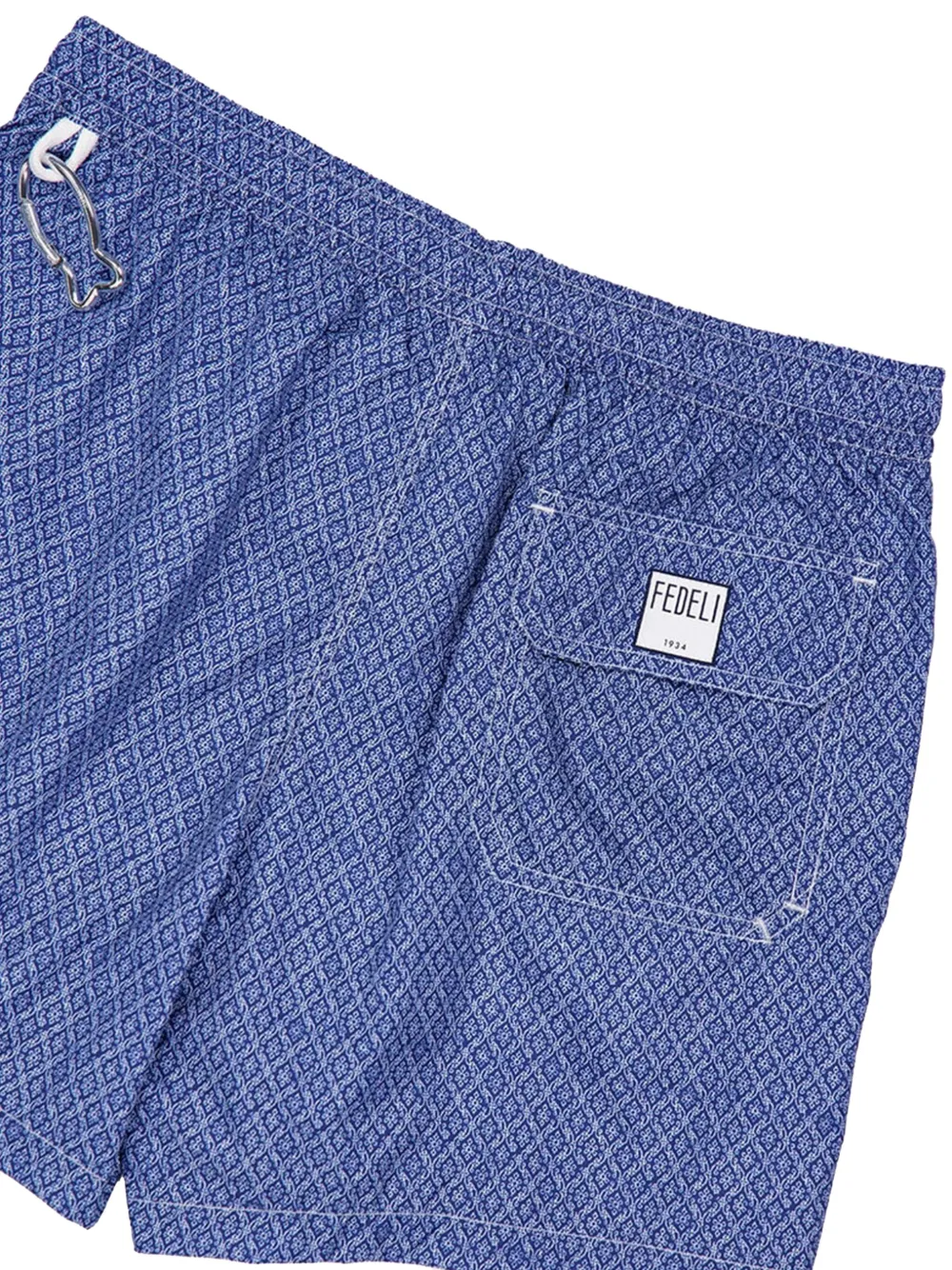 Fedeli diamond weave swim shorts Blauw