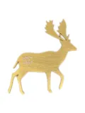 CHANEL Pre-Owned 2001 deer brooch - Gold