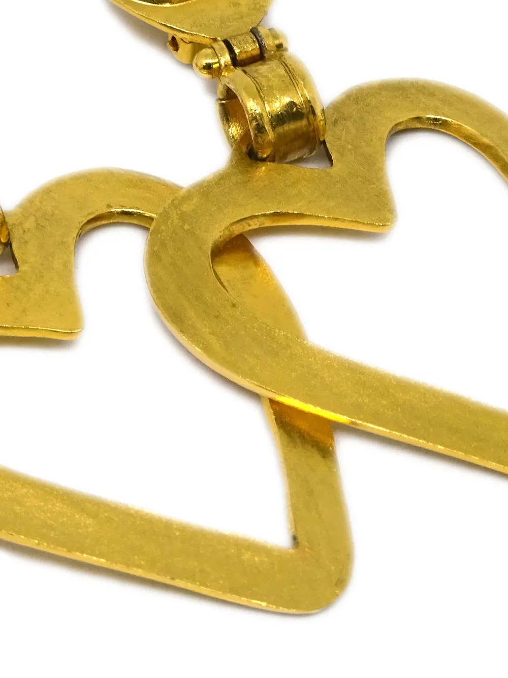 CHANEL Pre-Owned 1995 Heart oorbellen - Goud