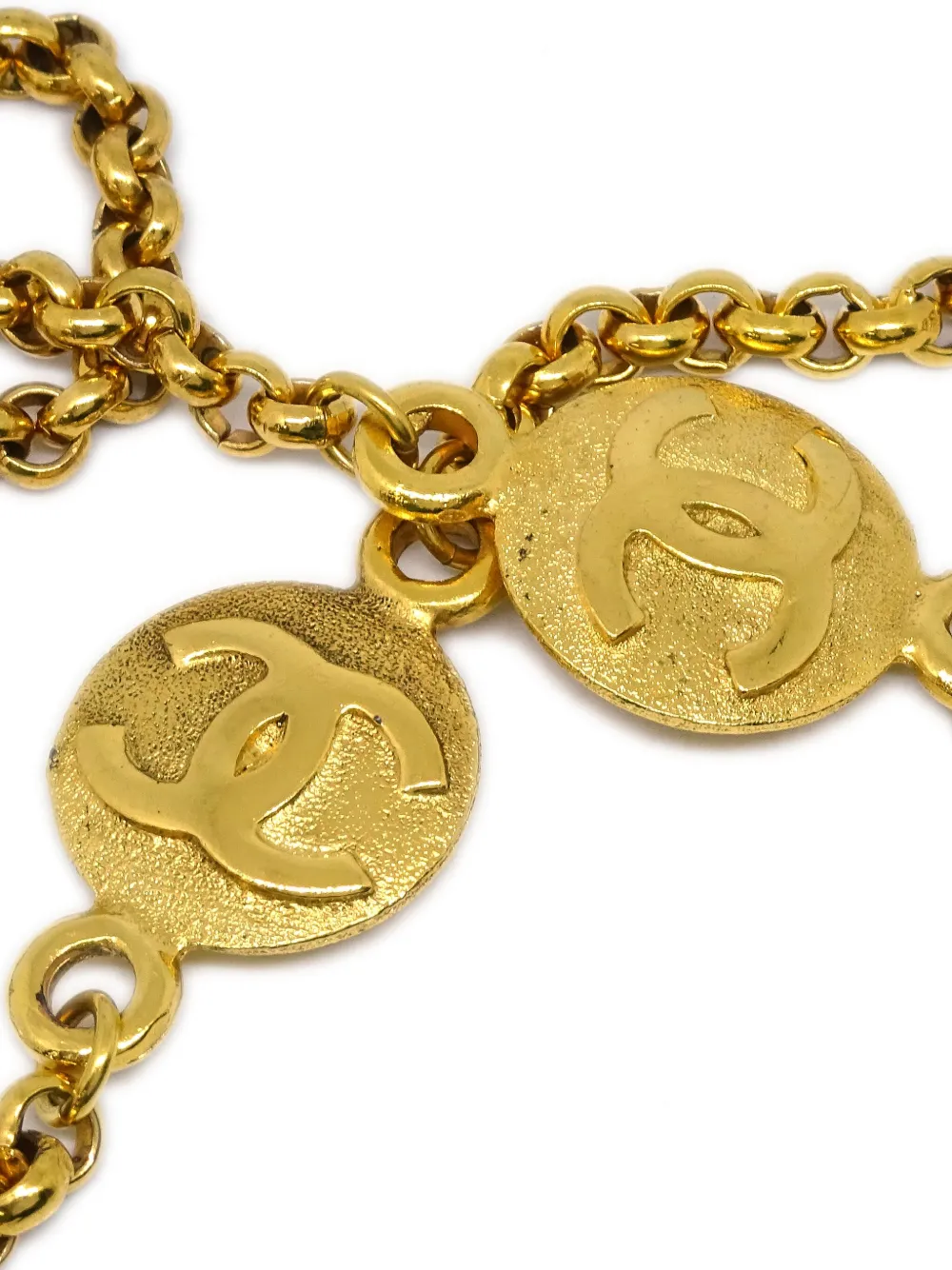 CHANEL Pre-Owned 1990-2000s halsketting met medaillon - Goud