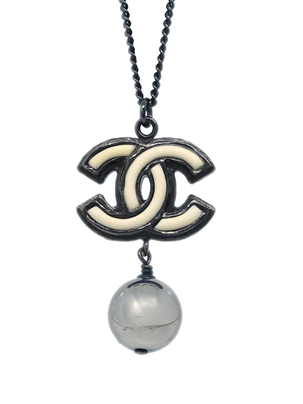 CHANEL Pre-Owned 2013 halsketting met schakels - Zilver