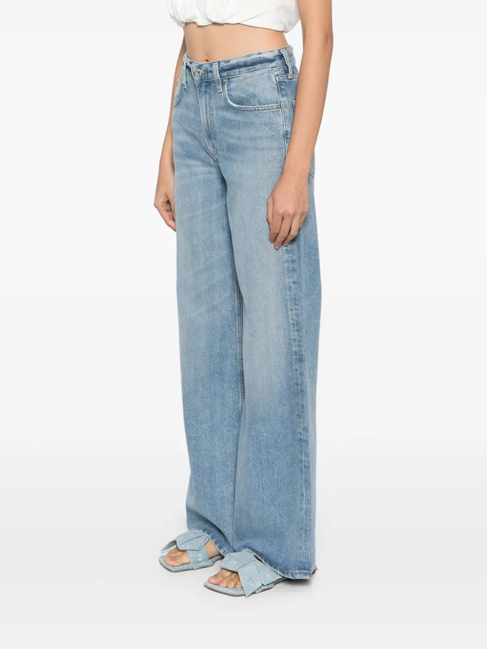 Citizens of Humanity Paloma jeans met wijde pijpen Blauw