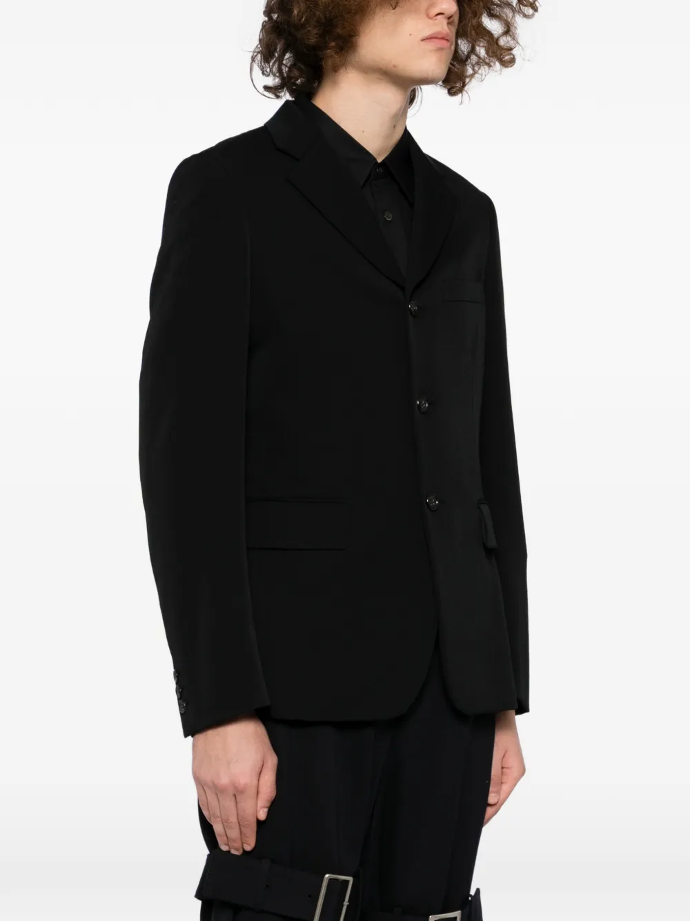  Comme Des Garçons Homme Plus Single-breasted Blazer - Black 