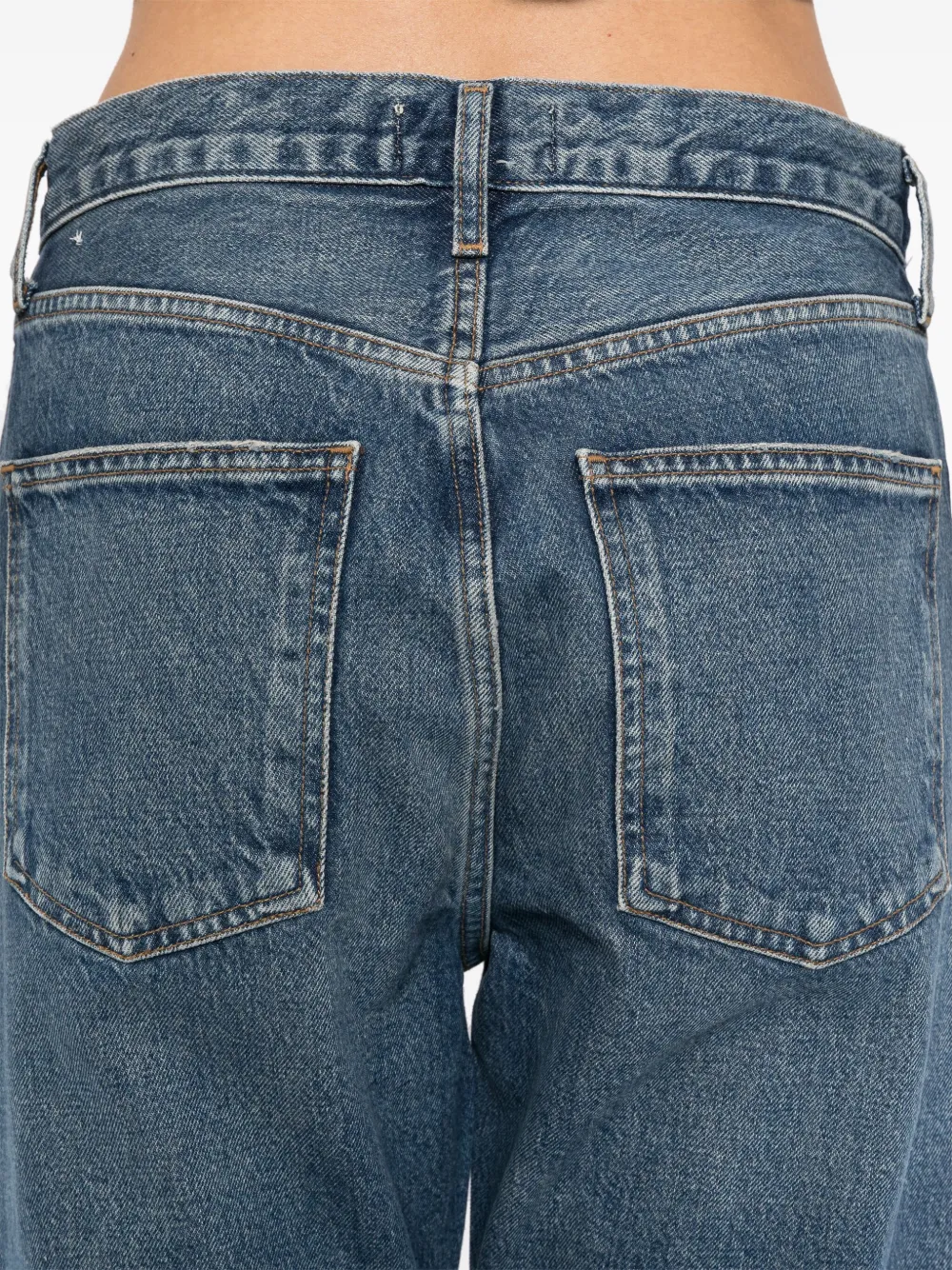 AGOLDE 90s Crop straight jeans Blauw